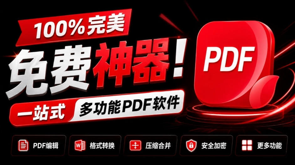 100%完美免费神器！一站式多功能PDF软件，支持PDF格式转换压缩编辑等，简约无广告，太Nice了JOPDF-轻创终点站